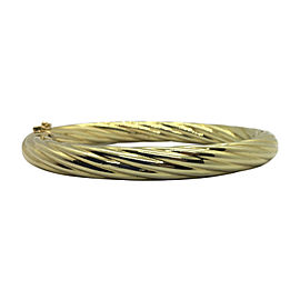 14K Yellow Gold Vintage Twisted Bangle Bracelet