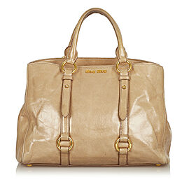 Miu Miu Vitello Shine Satchel