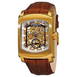 Stuhrling Midtown Banker 317.3335K31 Gold-Tone Stainless Steel & Leather 39mm Watch