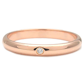 Cartier Wedding Ring 1P Diamond Rose Gold #53 US6.5 HK14 EU53