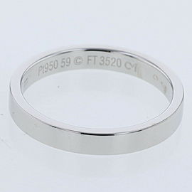 CARTIER 950 Platinum Engraved Ring LXGBKT-609