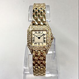 CARTIER PANTHERE 18K Yellow Gold ~1TCW DIAMOND Watch