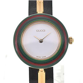 GUCCI 11/12.2 Gold Plated Quartz Watch LXGJHW-538