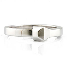 GUCCI 18K white Gold Ring US5.75, EU51 LXKG-752