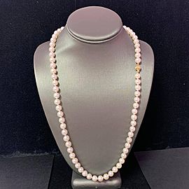 Akoya Pearl Necklace 14 KT WG 8.50 mm 26 IN Certified $7,650