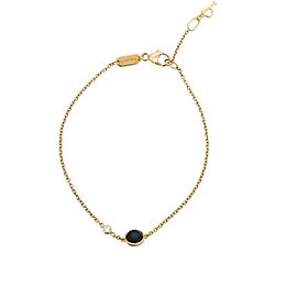 Piaget 18K Rose Gold Onyx 1 Diamond Possession Bracelet