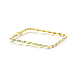 Piece Square Diamond Eternity Bangle