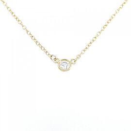 TIFFANY & Co 18K Yellow Gold Diamond Necklace LXGKM-42