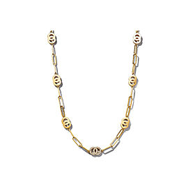 Roberto Coin 18K Yellow Gold Double O Paperclip Link Necklace