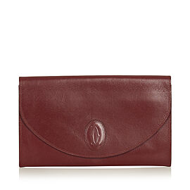 Cartier Must de Cartier Leather Clutch Bag