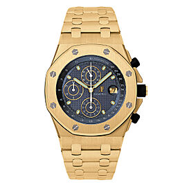 Audemars Piguet 25721BA.OO.1000BA.02.A 42MM Yellow Gold Offshore with Blue Dial