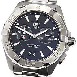 TAG HEUER Aqua racer Stainless Steel/SS Quartz Watch Skyclr