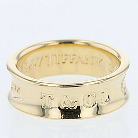 TIFFANY & Co 18k Yellow Gold 1837 Width Ring LXGBKT-568