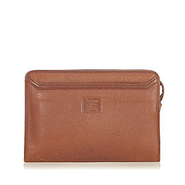 Burberry Leather Clutch Bag