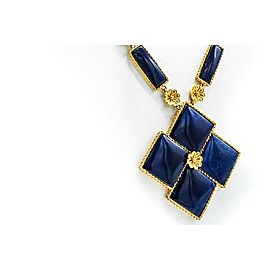 Llias Lalounis 22 Karat Gold and Sodalite Pendant-Necklace