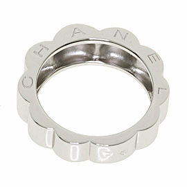 CHANEL 18k White Gold Profile Docamelia Ring DLXGQJ-1037