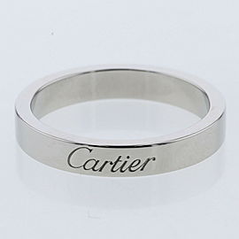 CARTIER 950 Platinum Engraved Ring LXGBKT-877