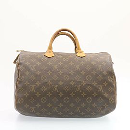 LOUIS VUITTON Monogram canvas Speedy 35 Hand Bag M41524