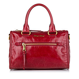 Miu Miu Vitello Shine Satchel