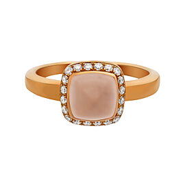 Fred Of Paris Pain De Sucre Gold Diamond and Quartz Ring