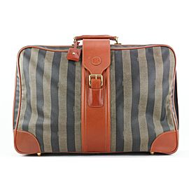 Fendi Large Pequin Stripe Suitcase Luggage Bag 119ff23