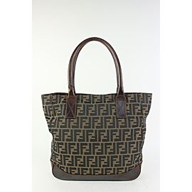 Fendi Brown Monogram FF Zucca Shopper Tote Bag 930ff23