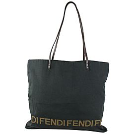 Fendi Black Logo Shopper Tote Bag 104f45