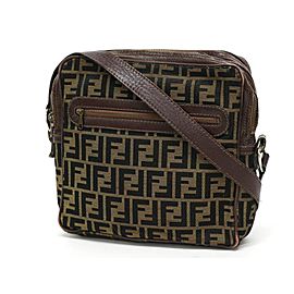 Fendi Brown Monogram FF Zucca Messenger bag 241485