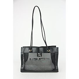 Fendi FF Zucca Black Mesh Shopper Tote 824ff33