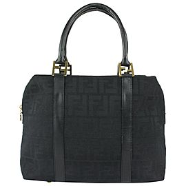 Fendi Black Monogram FF Boston 1014f26