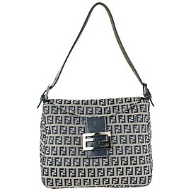 Fendi Navy Monogram FF Zucca Mamma Shoulder Bag 104f57