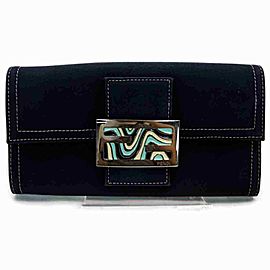 Fendi FF Mama Forever Long Flap Wallet Logo 860031