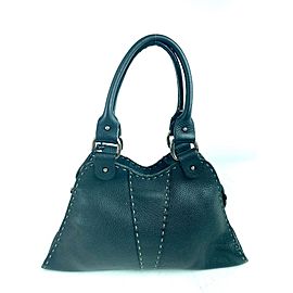 Fendi Selleria Mini Tote 9ff63 Black Leather Hobo Bag