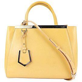 Fendi Yellow Leather 2Jours 2way Crossbody Tote Bag 920ff51