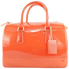 Furla Red-Orange Candy Boston Bag 407fur31