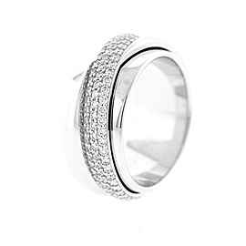 Piaget possession White Gold Diamond Band Movable Ring Sz 55