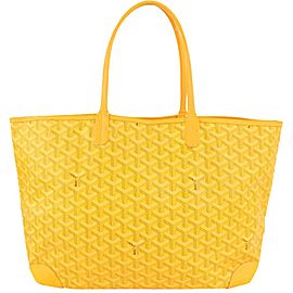 Goyard Yellow Chevron St Louis PM Tote Bag 1013gy28