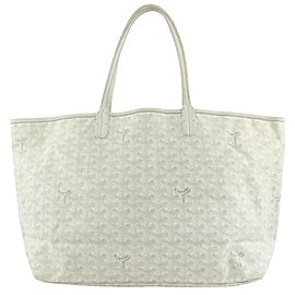 Goyard White Chevron St Louis PM Tote bag 928gy415