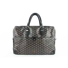 Goyard Black Chevron Ambassade GM Attache Briefcase bag 936gy415