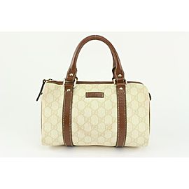 Gucci Ivory Monogram GG Supreme Joy Boston Bag 1130g8