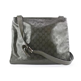 Gucci Forest Green Monogram Imprime Messenger Crossbody Bag 664gks317