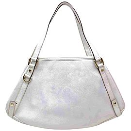 Gucci Bag Abbey Hobo 872949 White Leather Tote