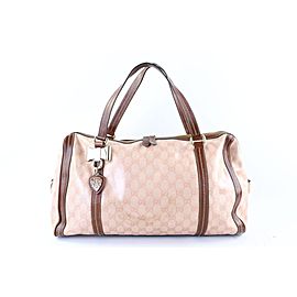 Gucci Bag Duffle Boston Duchessa 223252 Pink Crystal Canvas Satchel