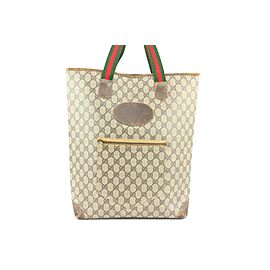 Gucci Supreme Monogram GG Web Handle Tote Bag 1GG106