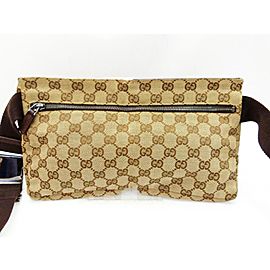 Gucci Belt Bum Monogram Fanny Pack Waist Pouch 235975 Brown Gg Canvas Cross Body Bag