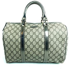 Gucci Boston Gg Metallic Joy Gg Monogram 27g610 Brown Supreme Coated Canvas Satchel