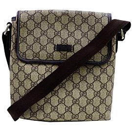 Gucci Crossbody Monogram 872359 Brown Gg Supreme Canvas Shoulder Bag