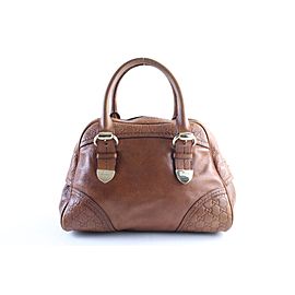 Gucci Boston Dome Signoria 29gr0426 Brown Guccissima Leather Satchel