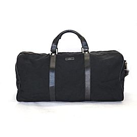 Gucci Duffle Boston 2way 226369 Black Nylon X Leather Weekend/Travel Bag