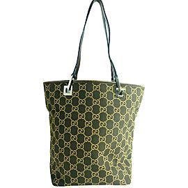 Gucci Eclipse Bucket Monogram 2ga63 Brown Canvas Tote